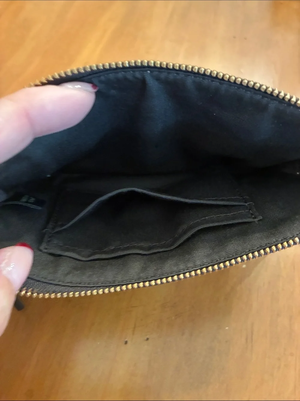 Coach Silver Metallic Pebbled Wristlet Clutch